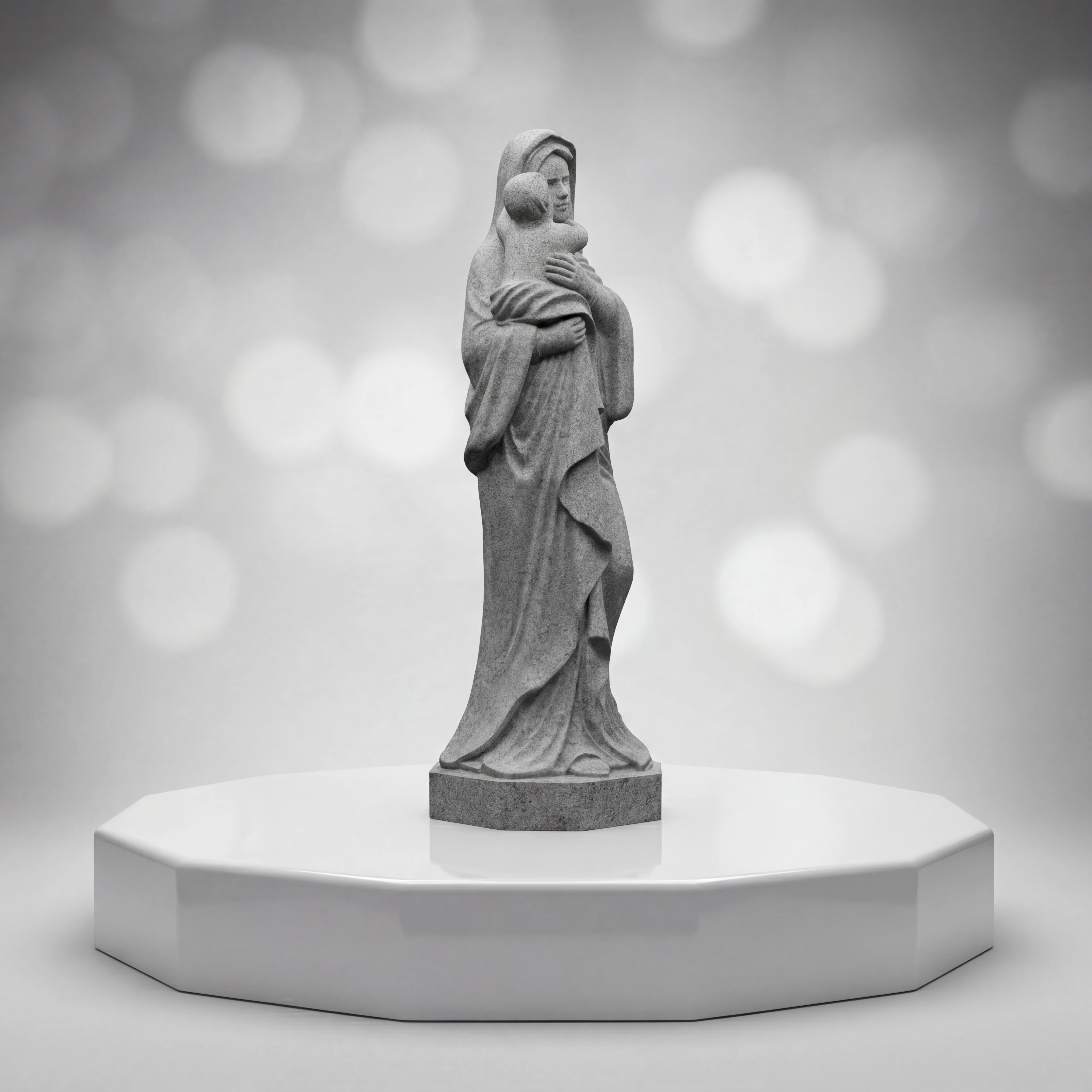 Virgin Mary with Child Statue Memorial