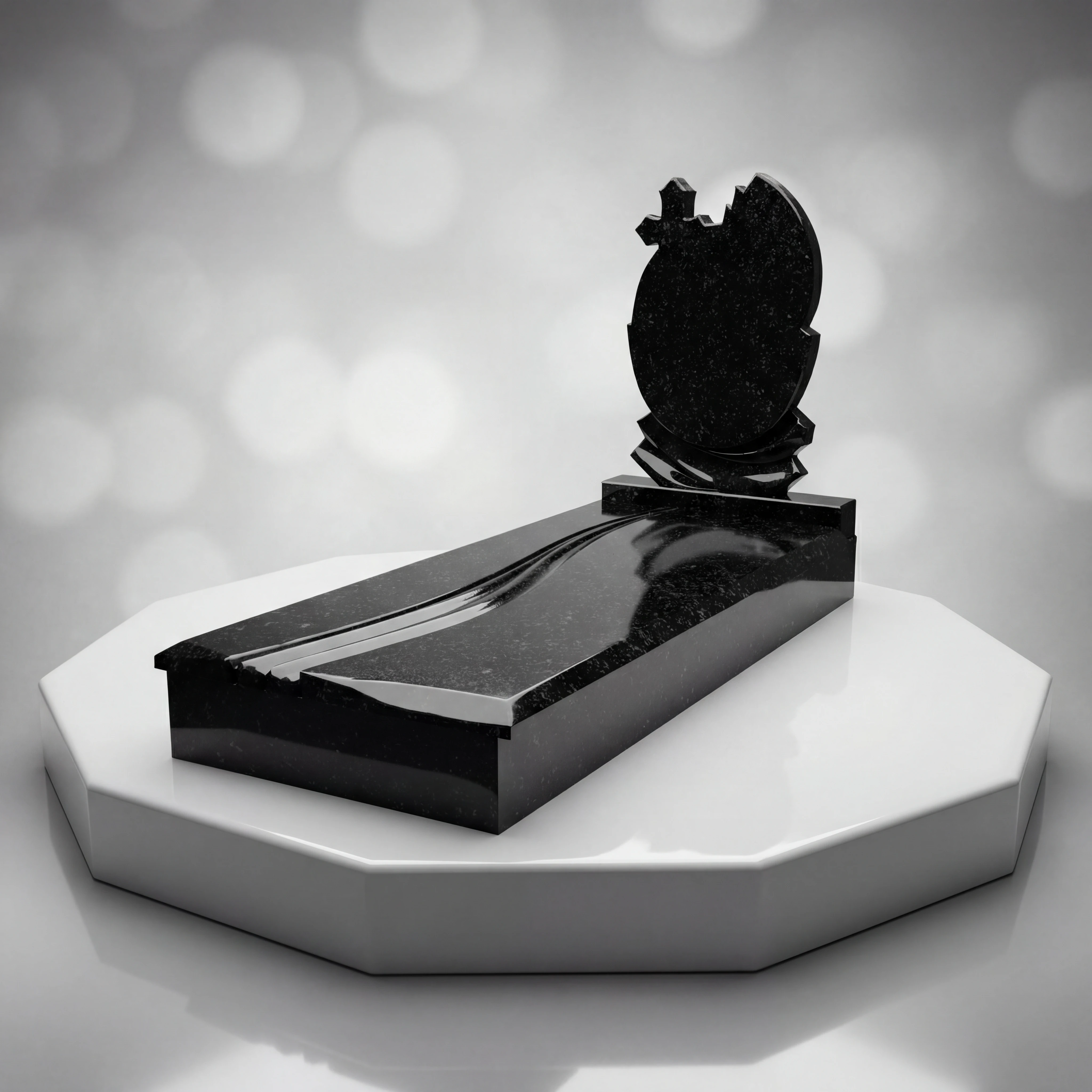 Oval Cross Upright with Full Ledger