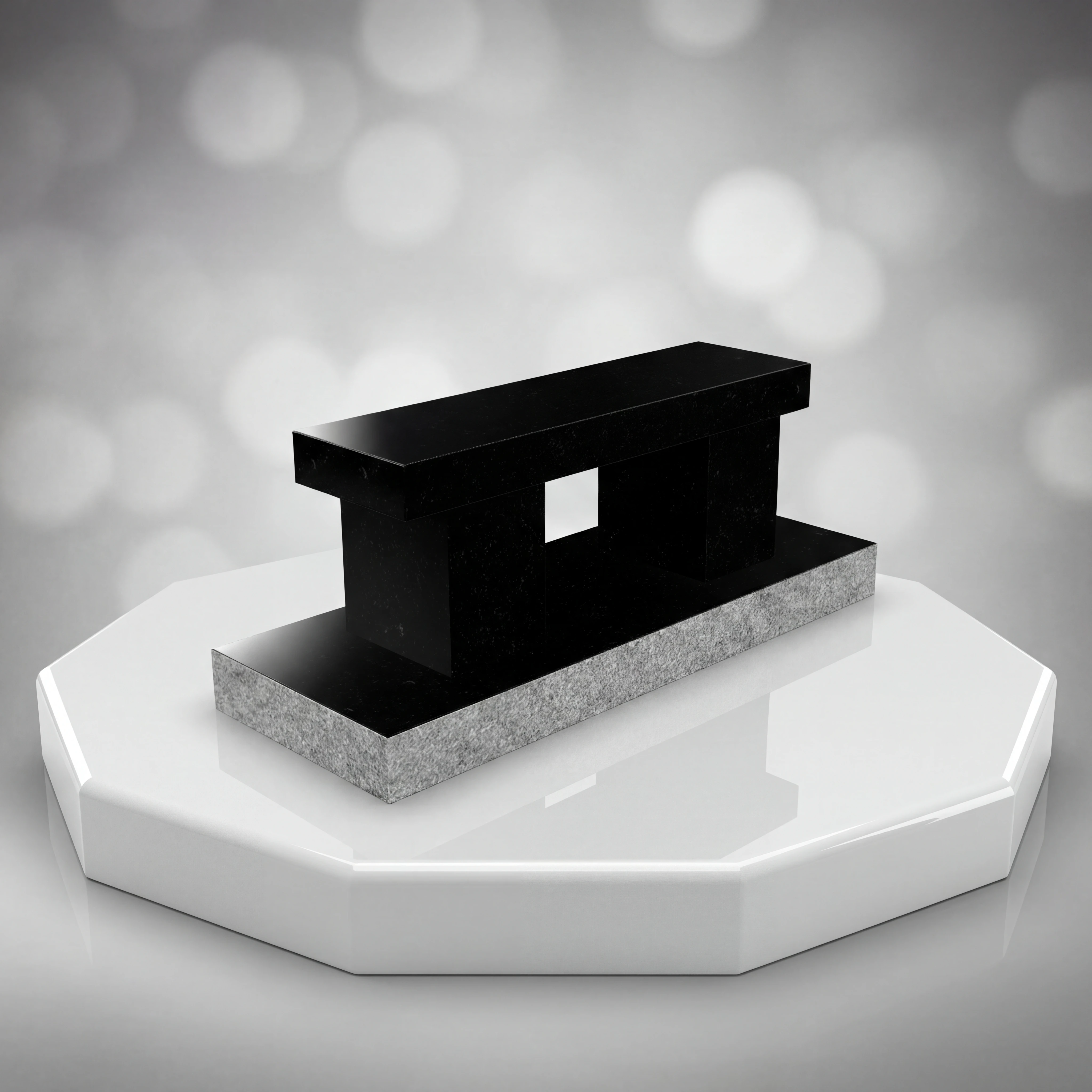 Modern Granite Bench