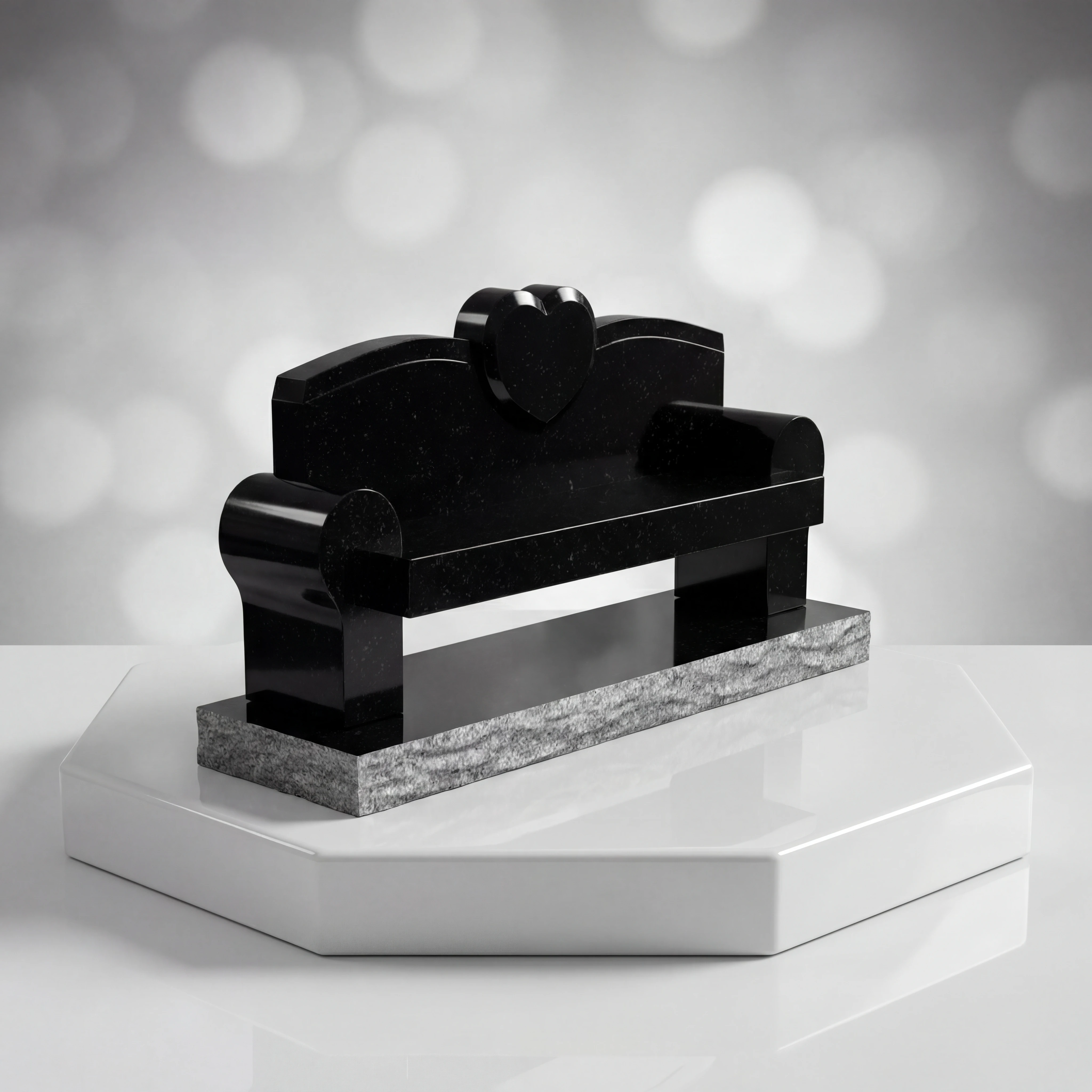 Heart Crest Bench Memorial