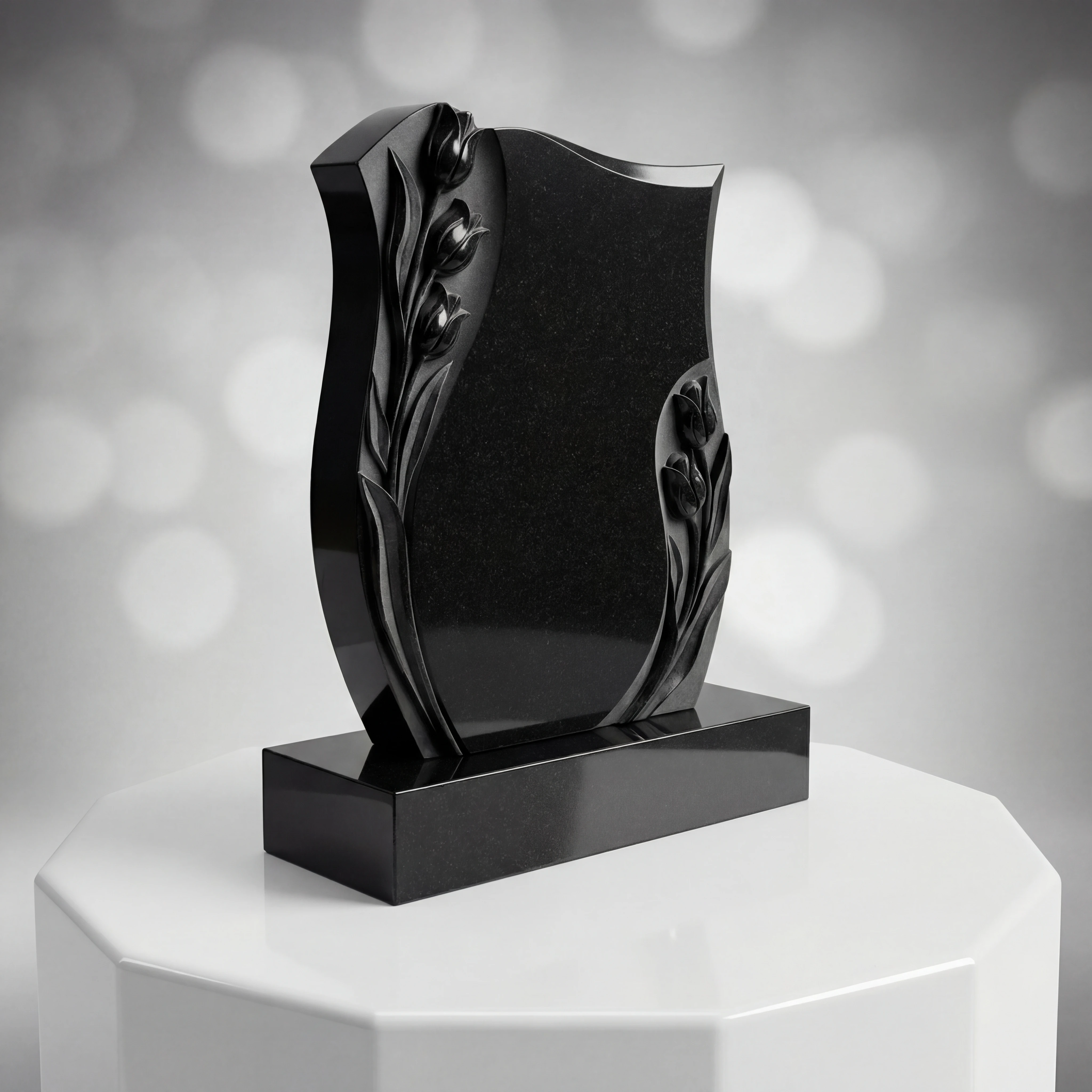 Carved Tulip Frame Upright