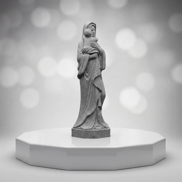 Virgin Mary with Child Statue Memorial