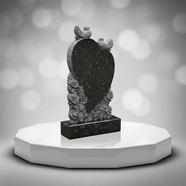 Dove-Crown Rose Heart Upright