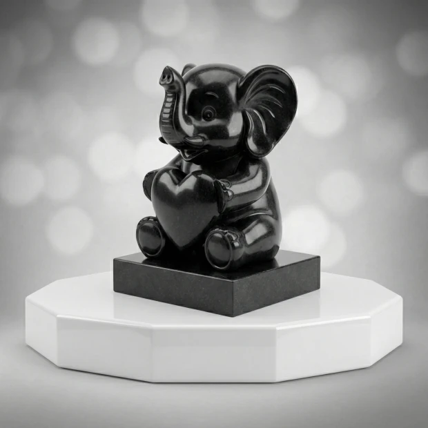 Elephant Heart Child Headstone