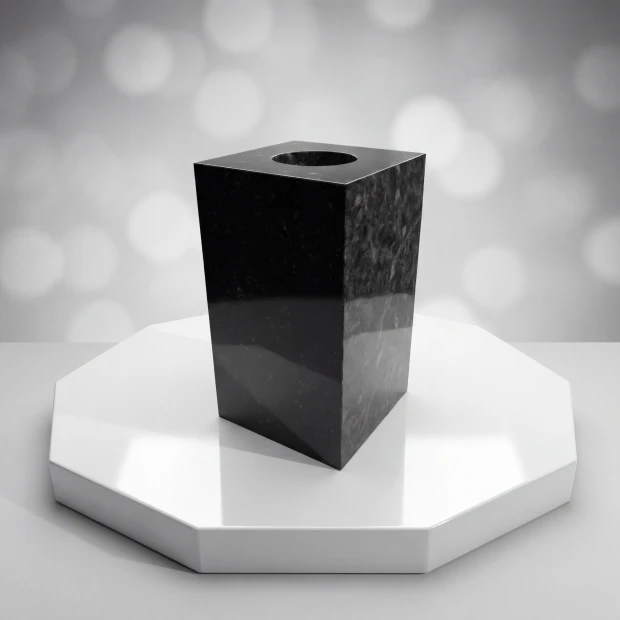 Square Granite Vase