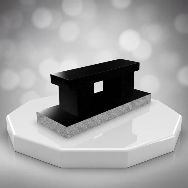Modern Granite Bench