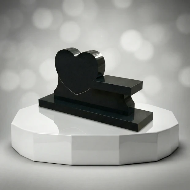 Heart Panel Memorial Bench