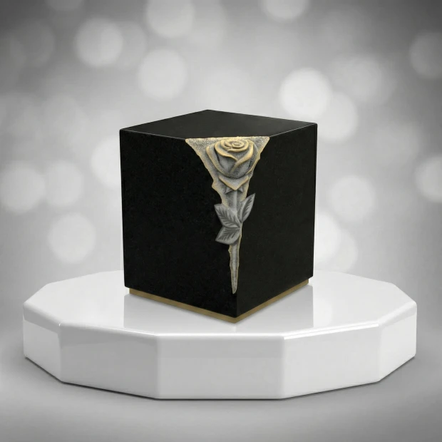 Rose Accent Cremation Urn
