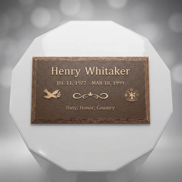 Bronze Flat Marker